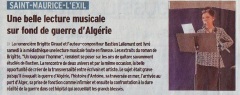Lecture musicale St Maurice l'Exil
